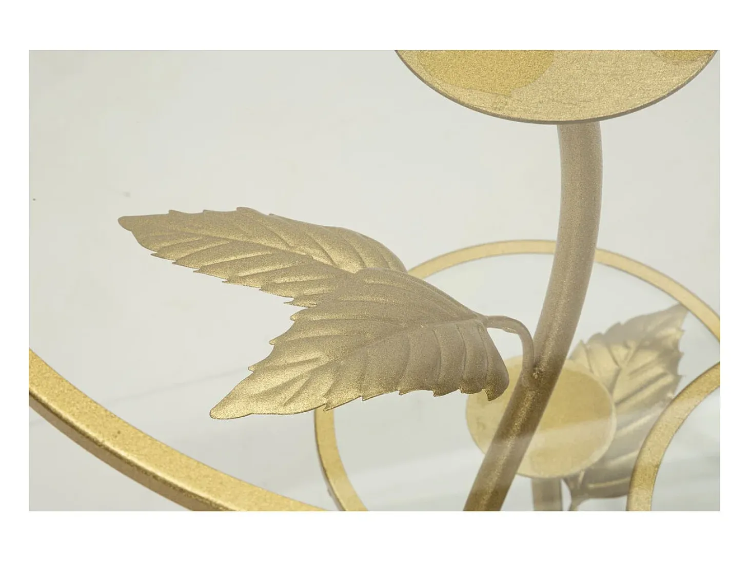 Mesa de Centro VKH802, Ouro, 54x54x69,5 cm, Kendra Home
