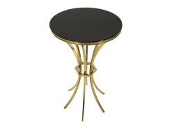 Mesa de Centro VKH879, Ouro, 50x50x92 cm, Kendra Home