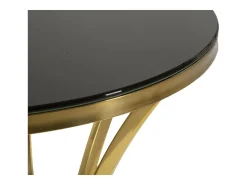 Mesa de Centro VKH879, Ouro, 50x50x92 cm, Kendra Home