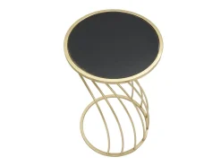 Mesa de Centro VKH548, Ouro, 35x35x60 cm, Kendra Home