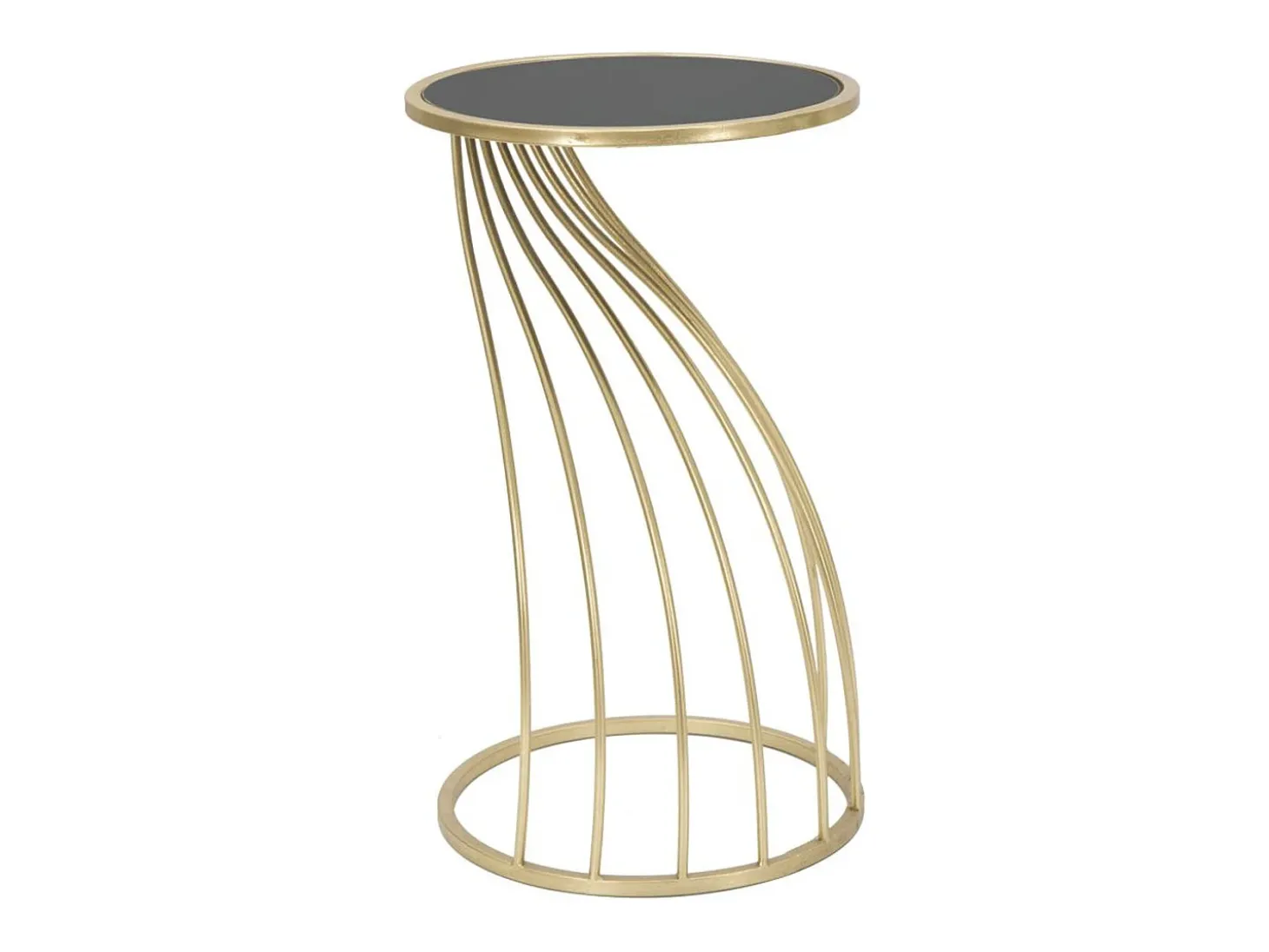 Mesa de Centro VKH548, Ouro, 35x35x60 cm, Kendra Home
