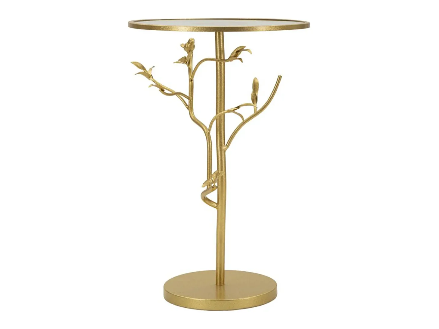 Mesa de Centro VKH804, Ouro, 38x38x60 cm, Kendra Home