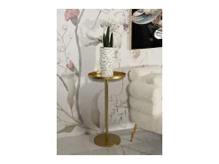Mesa de Centro VKH578, Ouro, 51x51x100 cm, Kendra Home