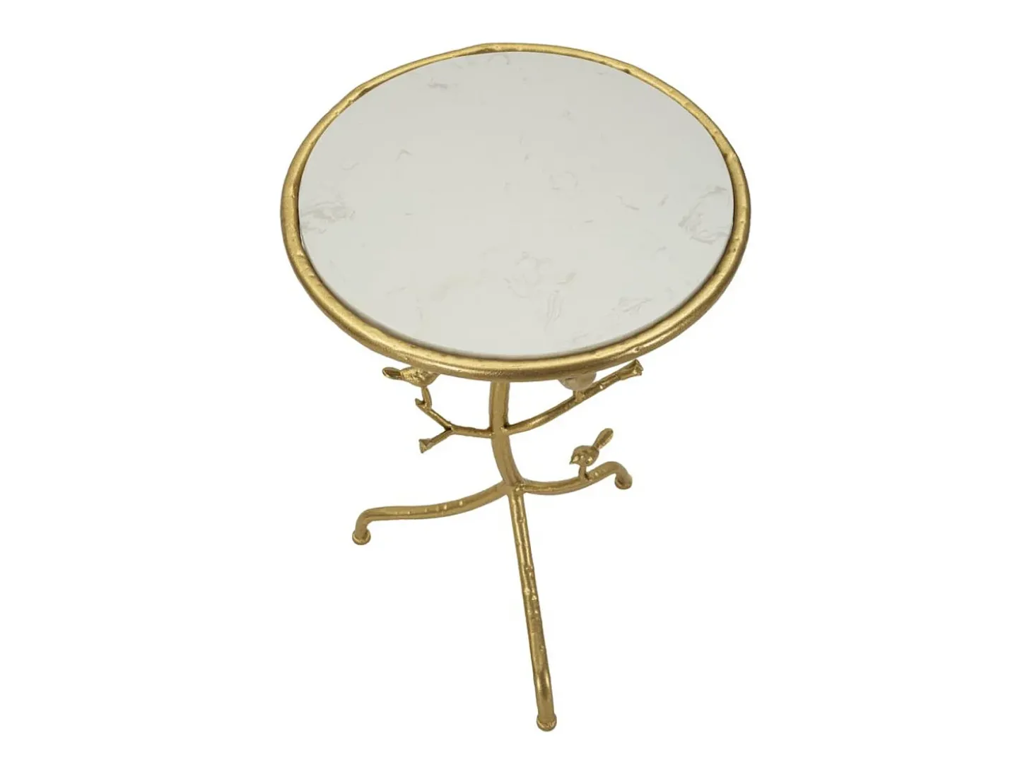 Mesa de Centro VKH801, Ouro, 38x38x60 cm, Kendra Home