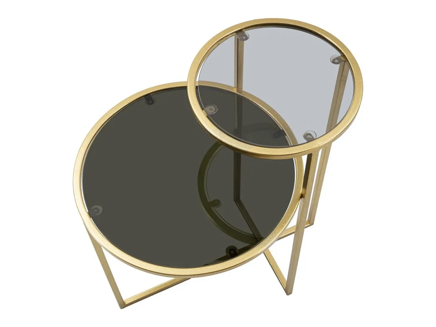 Mesa de Centro VKH570, Ouro, 50x40x60,5 cm, Kendra Home