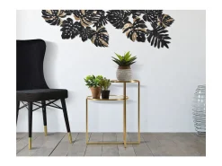 Mesa de Centro VKH570, Ouro, 50x40x60,5 cm, Kendra Home