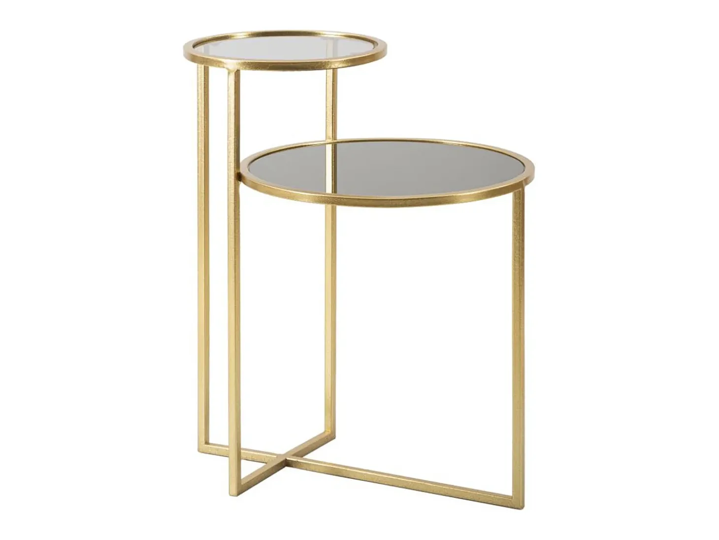 Mesa de Centro VKH570, Ouro, 50x40x60,5 cm, Kendra Home