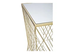 Mesa de Centro VKH594, Ouro, 50x50x100 cm, Kendra Home