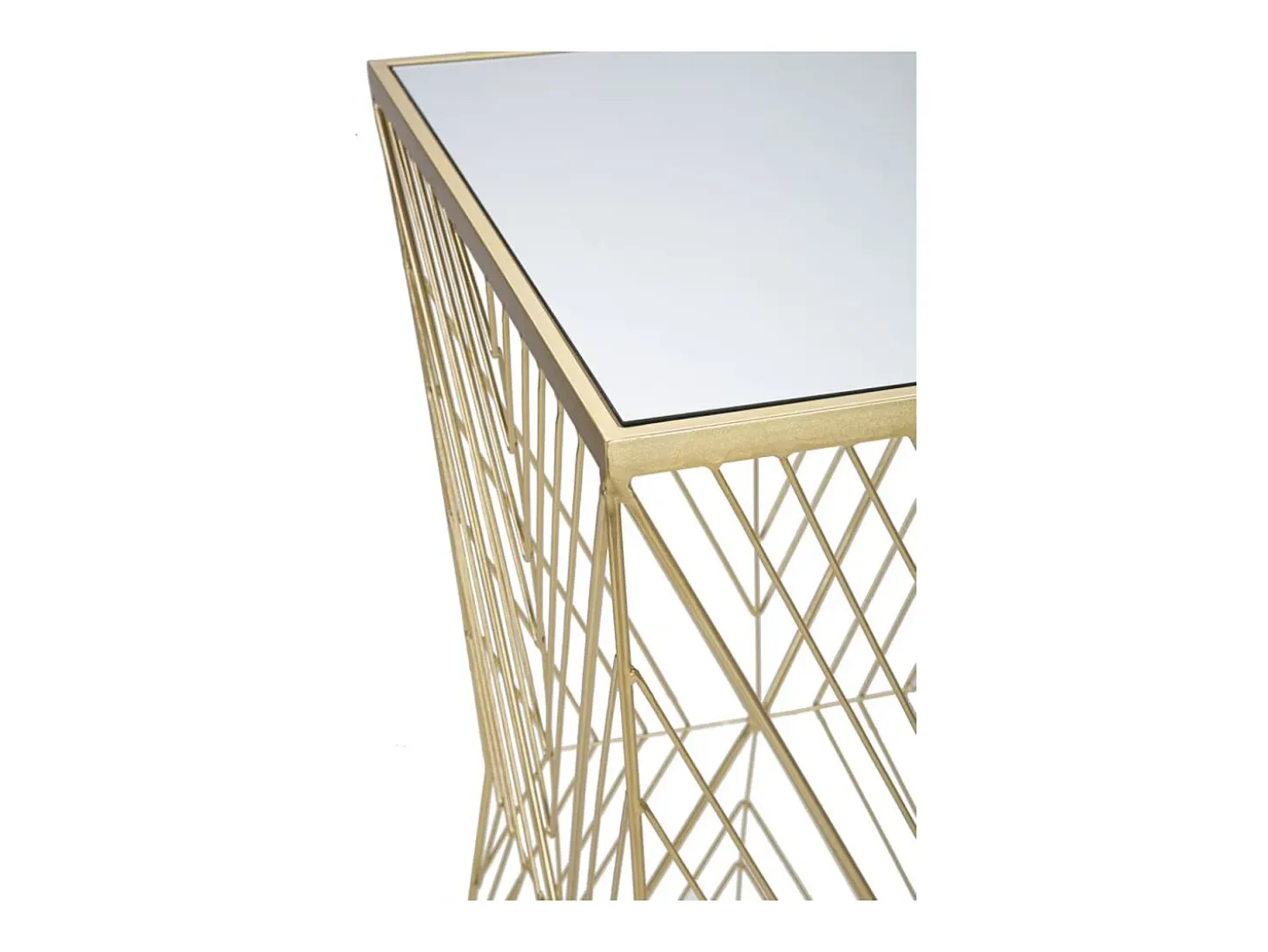 Mesa de Centro VKH594, Ouro, 50x50x100 cm, Kendra Home