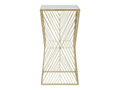 Mesa de Centro VKH594, Ouro, 50x50x100 cm, Kendra Home