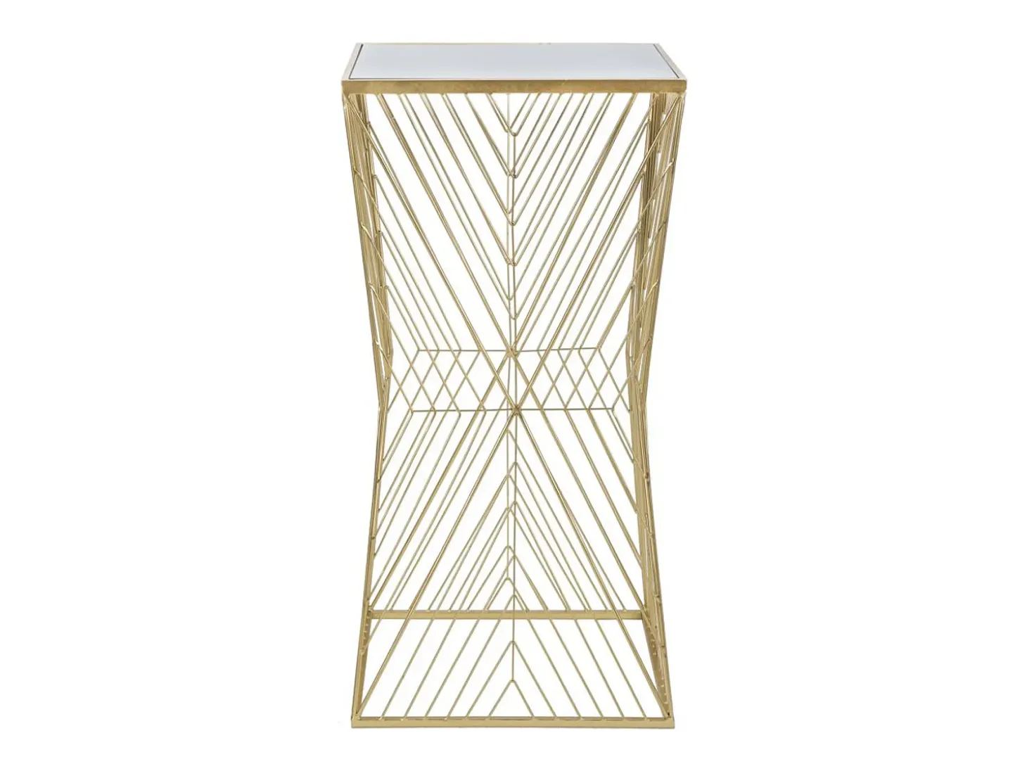 Mesa de Centro VKH594, Ouro, 50x50x100 cm, Kendra Home