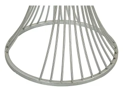 Mesa de Centro VKH581, Prata, 50x50x100 cm, Kendra Home