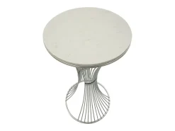 Mesa de Centro VKH581, Prata, 50x50x100 cm, Kendra Home