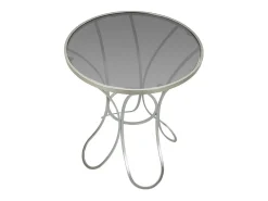 Mesa de Centro VKH564, Prata, 56x56x68 cm, Kendra Home