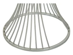Mesa de Centro VKH582, Prata, 40x40x79 cm, Kendra Home