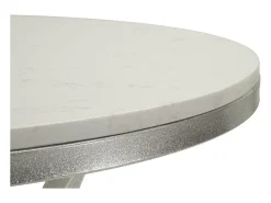 Mesa de Centro VKH807, Prata, 56x56x68 cm, Kendra Home