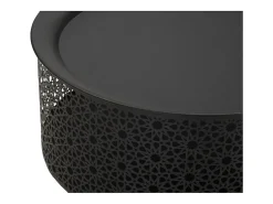 Mesa de Centro VKH523, Preto, 35x35x50 cm, Kendra Home