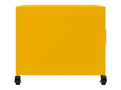 Mesa de centro 68x50x43,5 cm aço amarelo mostarda