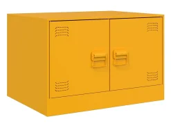 Mesa de centro 67x50x44 cm aço amarelo mostarda PT938290