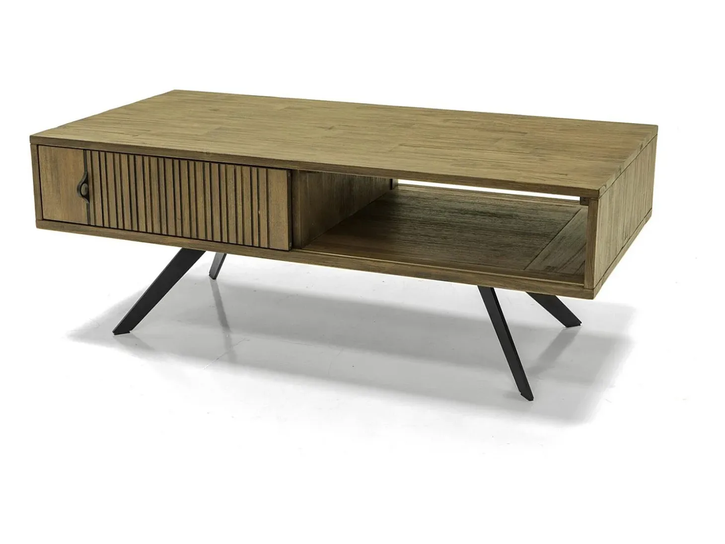 Mesa de centro 120x45x60 cm castanha Massa MASL06