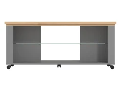 Mesa de Centro 114,5x49x50,5 cm Cinza