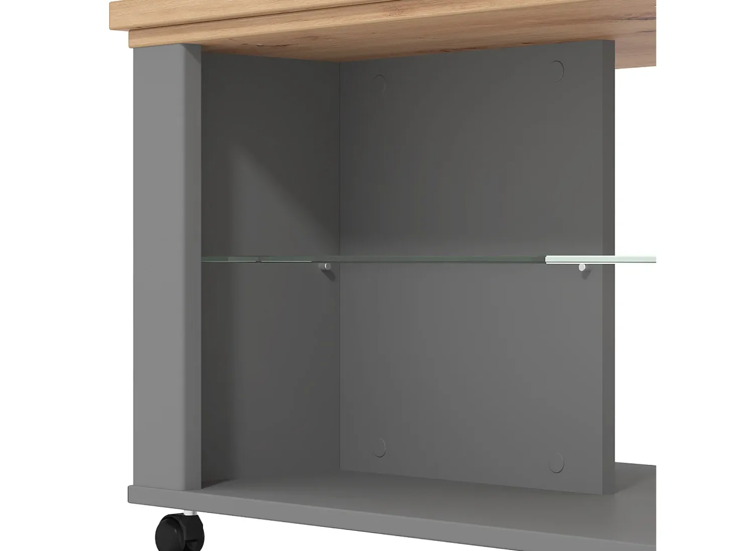 Mesa de Centro 114,5x49x50,5 cm Cinza