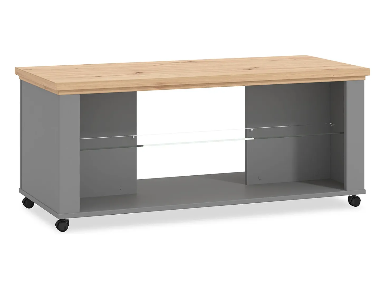 Mesa de Centro 114,5x49x50,5 cm Cinza