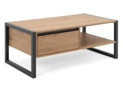 Mesa de Centro 100x40x55 cm Cinza Natural