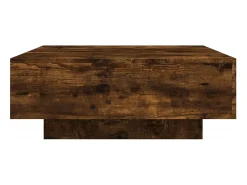 Mesa de centro 80x80x31 cm contraplacado carvalho fumado