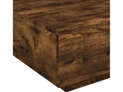 Mesa de centro 80x80x31 cm contraplacado carvalho fumado