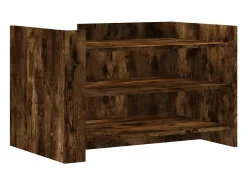 Mesa de centro 80x50x50 cm derivados de madeira carvalho fumado PT450390