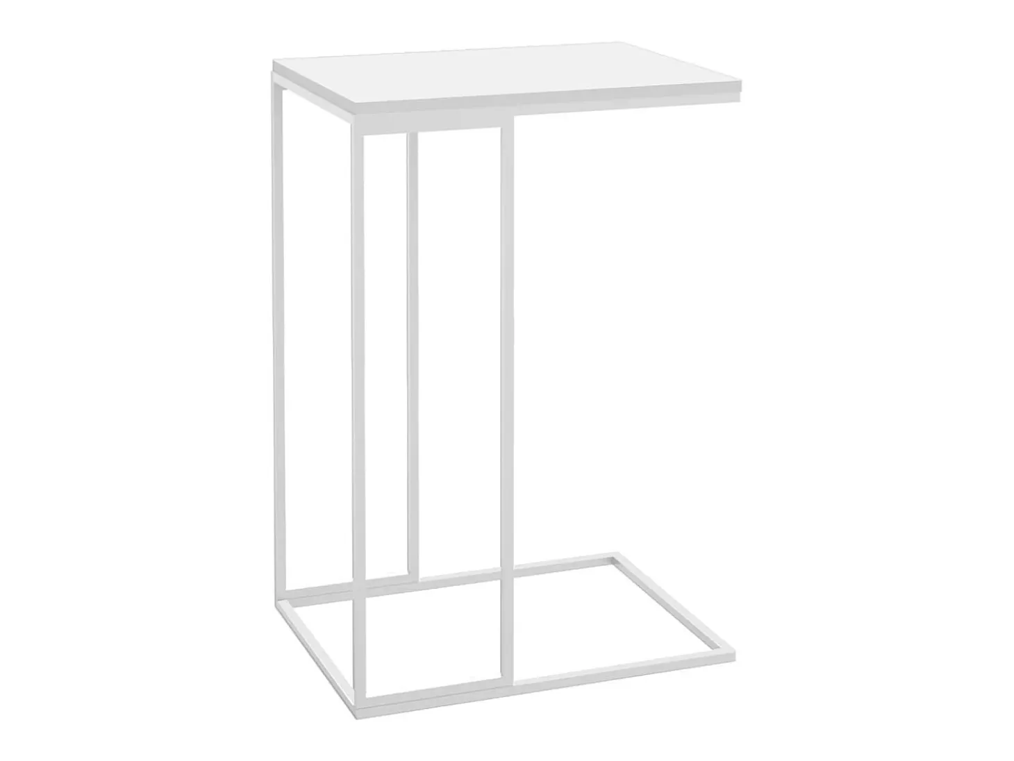 Mesa de centro 40x30x59 cm derivados de madeira branco PT116437