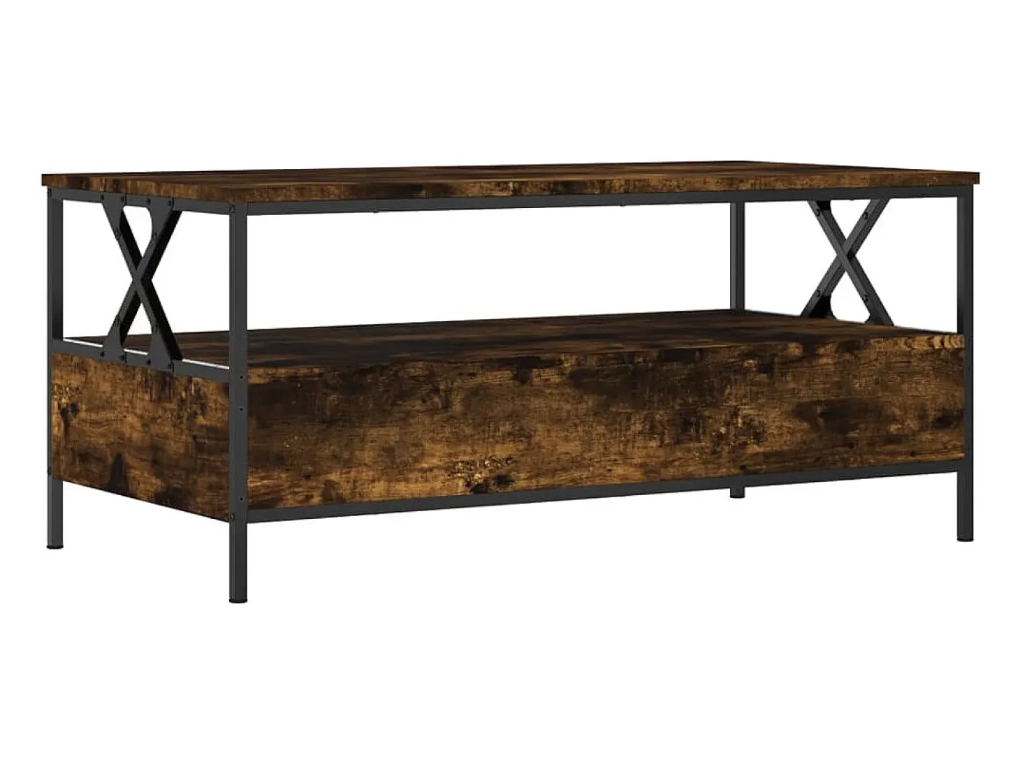 Mesa de centro 100x51x45 cm derivados madeira carvalho fumado