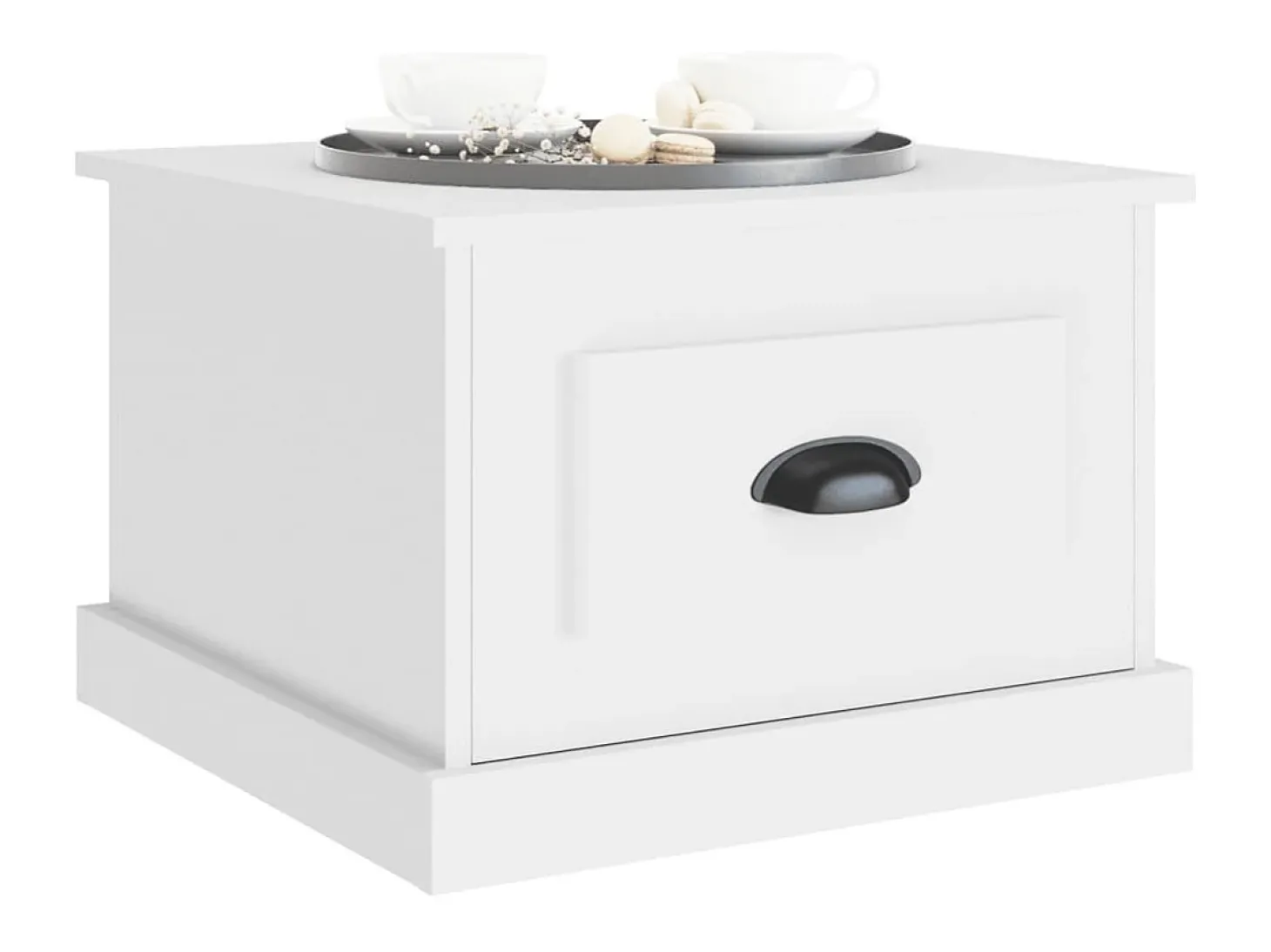 Mesa de centro 50x50x35 cm derivados madeira branco PT774681