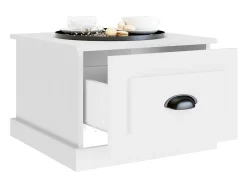 Mesa de centro 50x50x35 cm derivados madeira branco PT774681