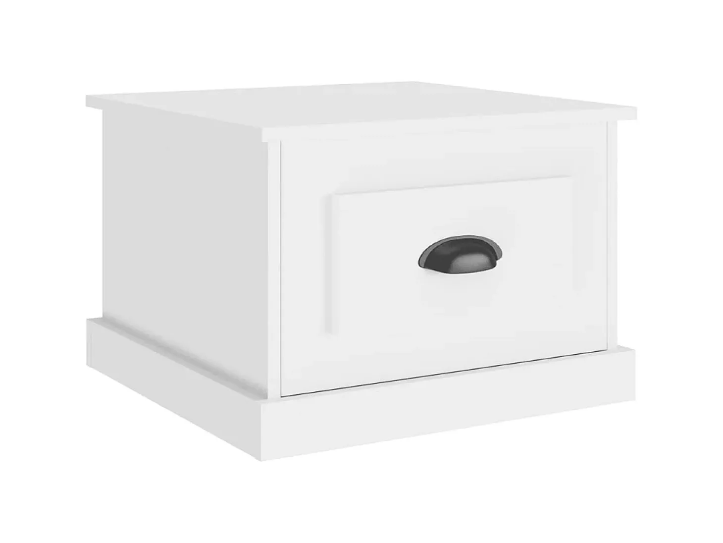 Mesa de centro 50x50x35 cm derivados madeira branco PT774681