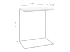 Mesa de centro 55x35x66 cm derivados de madeira branco