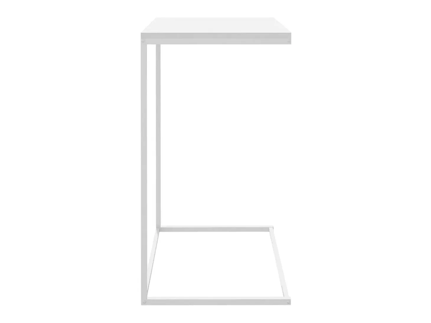 Mesa de centro 55x35x66 cm derivados de madeira branco PT204528