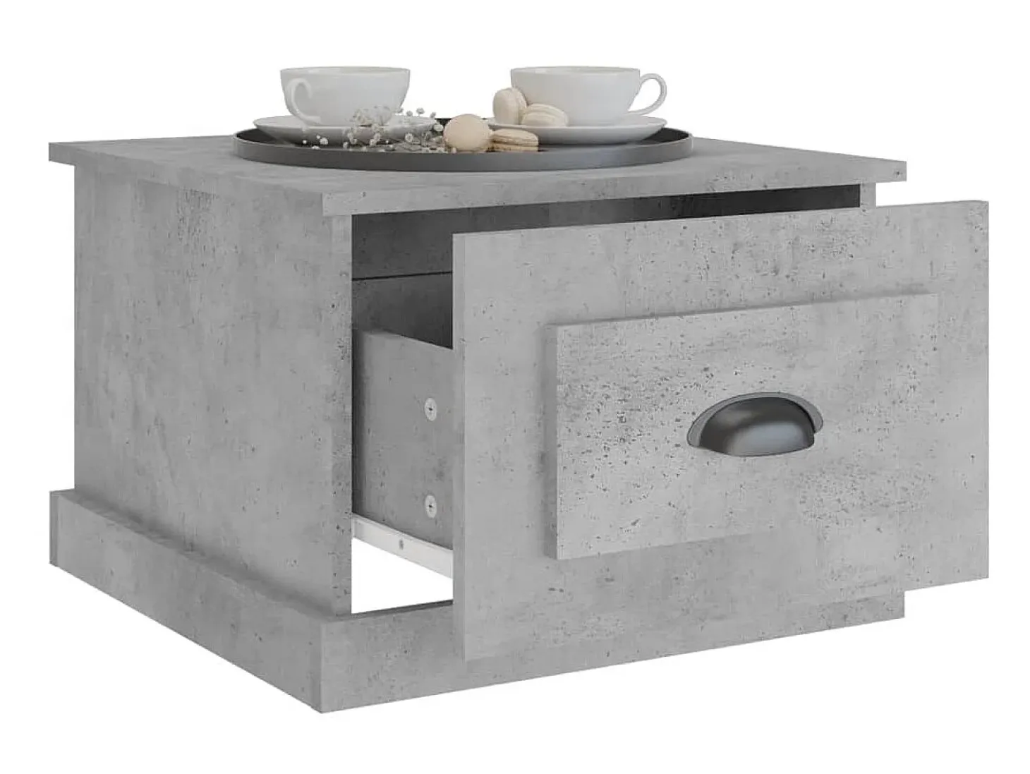 Mesa de centro 50x50x35 cm derivados de madeira cinzento sonoma PT803037