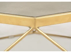 Mesa de centro 106x40x106 cm dourado glamour gl1714