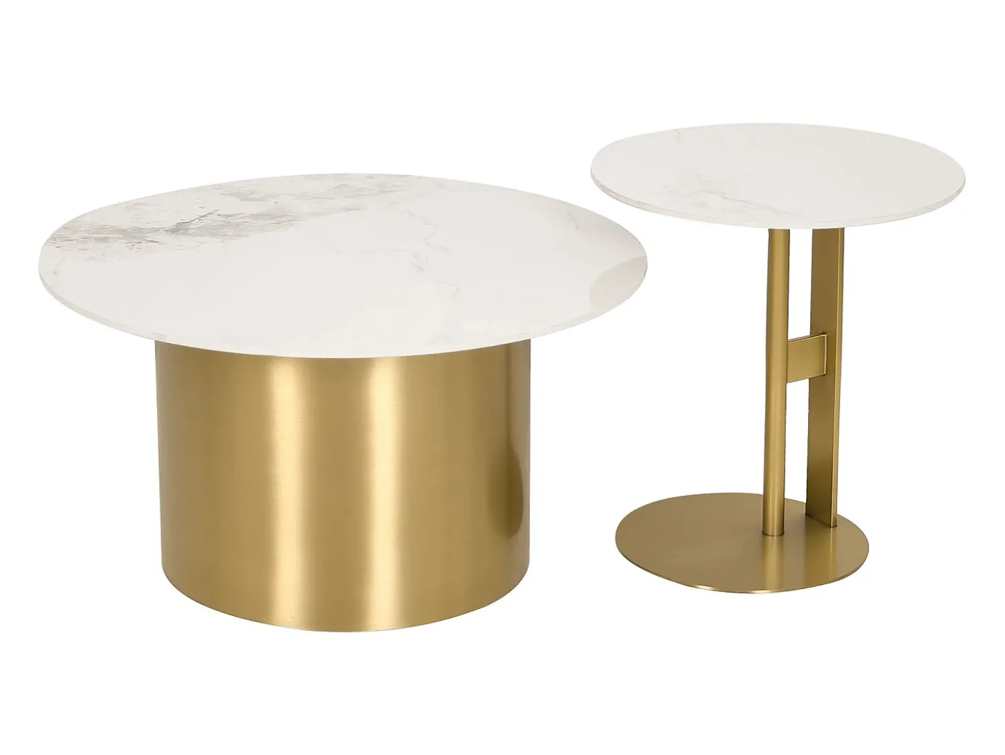 Mesa de Centro 80x43x80 cm dourada modig m53