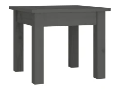 Mesa de centro 35x35x30 cm madeira de pinho maciça cinzento PT493758