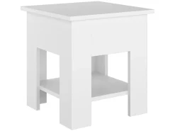 Mesa de centro 40x40x42 cm madeira processada branco PT112952