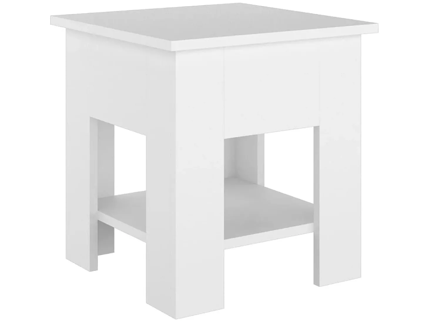 Mesa de centro 40x40x42 cm madeira processada branco PT112952