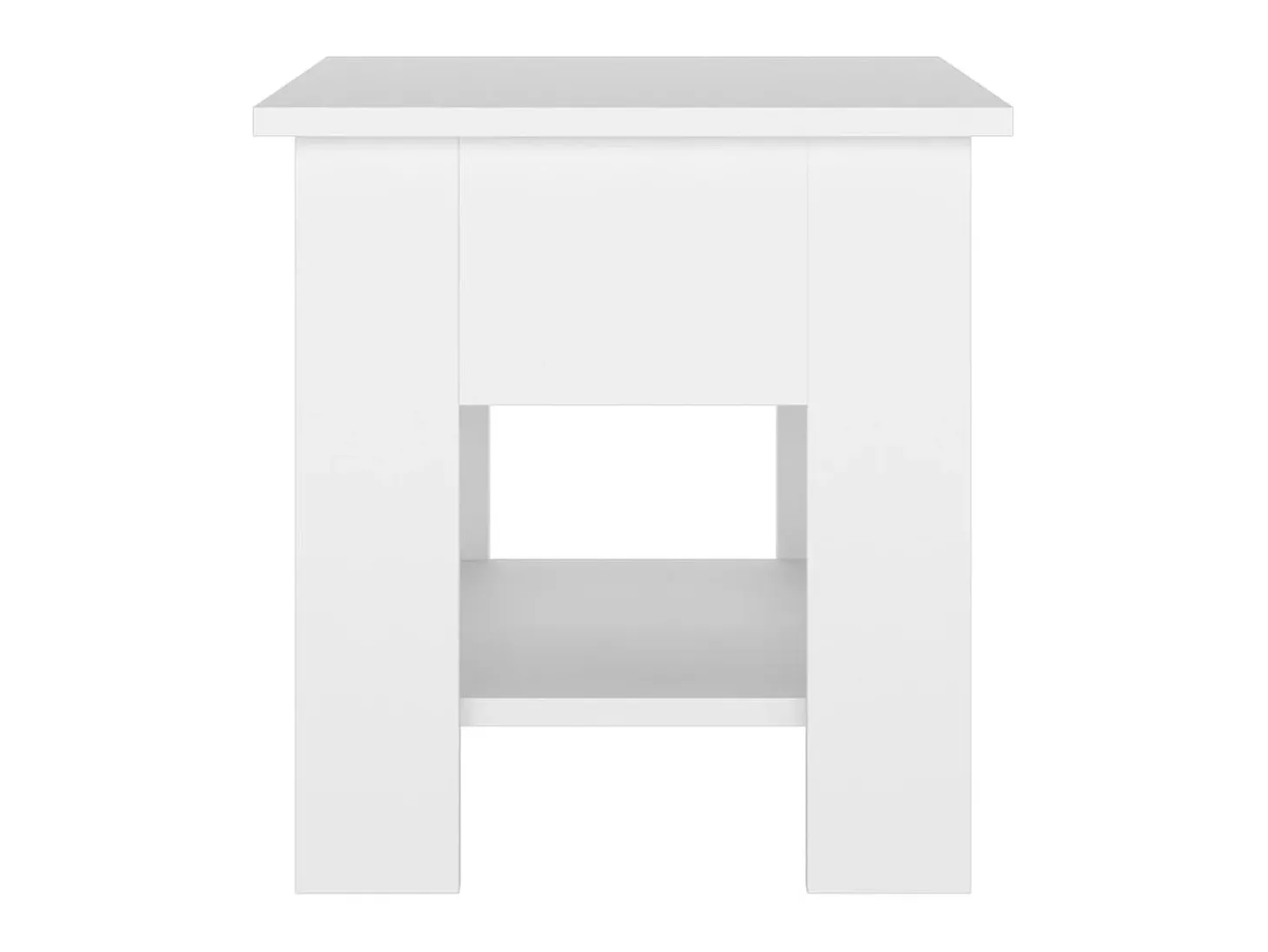Mesa de centro 40x40x42 cm madeira processada branco PT112952
