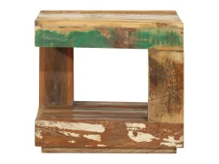 Mesa de centro 45x45x40 cm madeira recuperada maciça PT890798