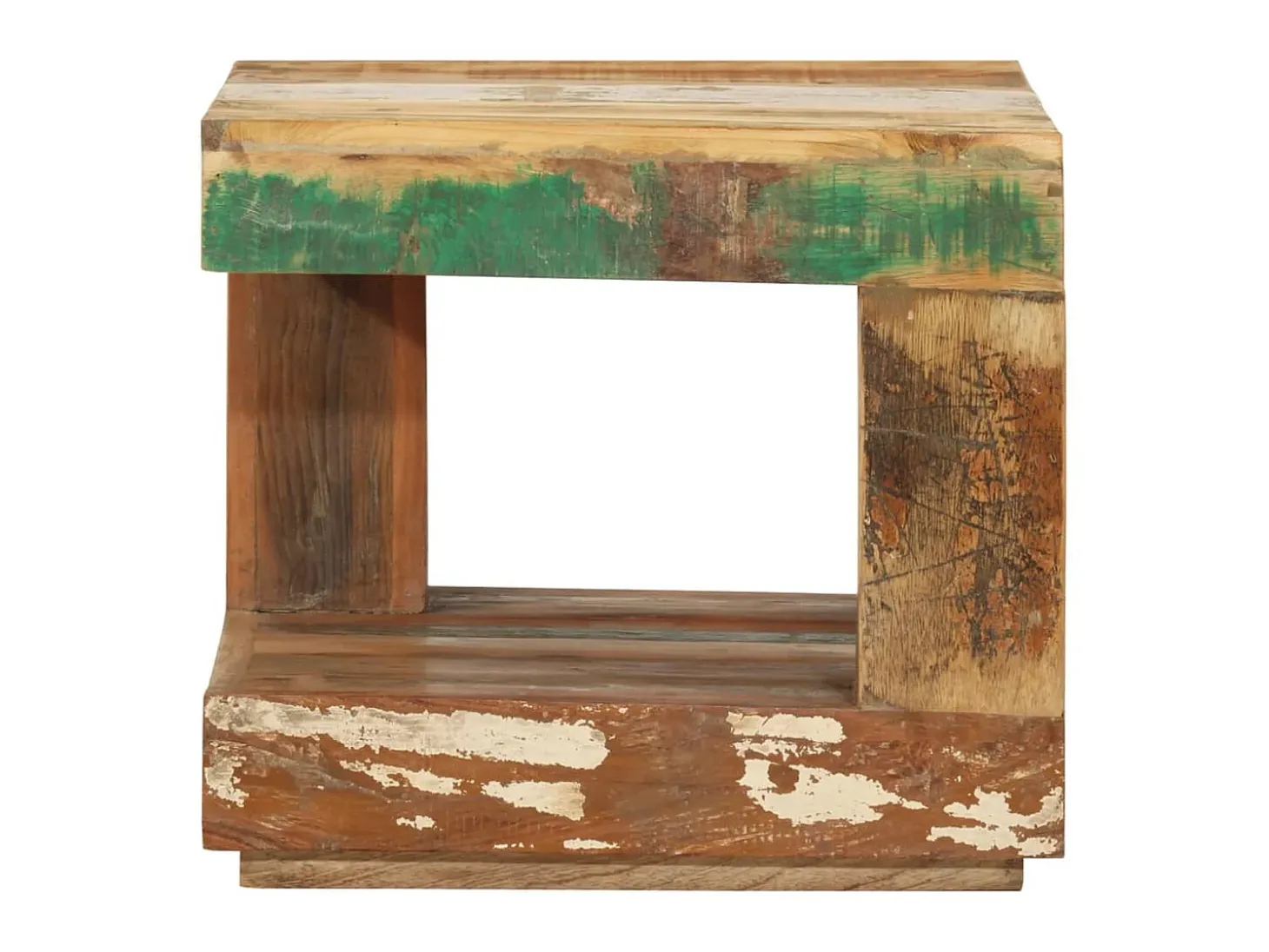 Mesa de centro 45x45x40 cm madeira recuperada maciça PT890798