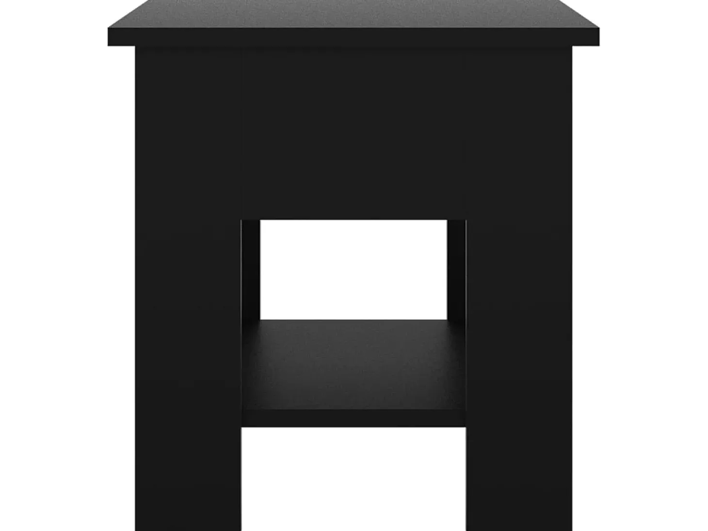 Mesa de centro 40x40x42 cm madeira processada preto PT653938