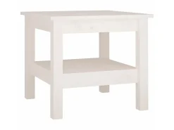 Mesa de centro 45x45x40 cm pinho maciço branco PT120839