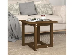 Mesa de centro 50x50x45 cm pinho maciço castanho mel PT712110